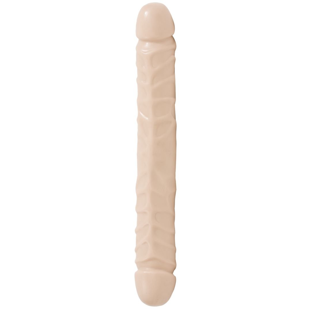 Doc Johnson Jr. Veined Double Header - Dildo Doppio - 30 cm - Color Carne