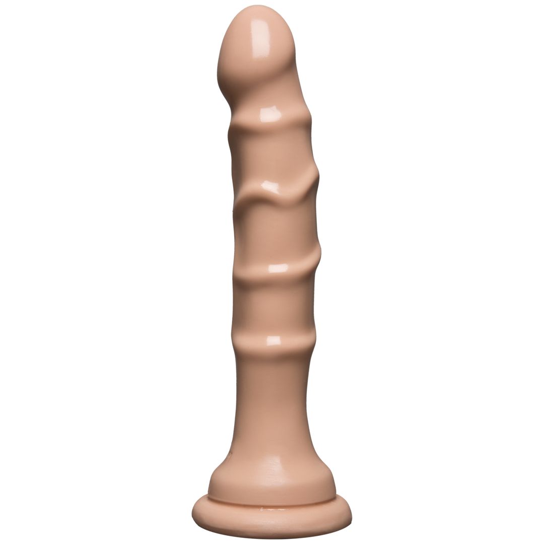 Doc Johnson Slimline Dildo med Sugekop - 13 cm - Vanilla
