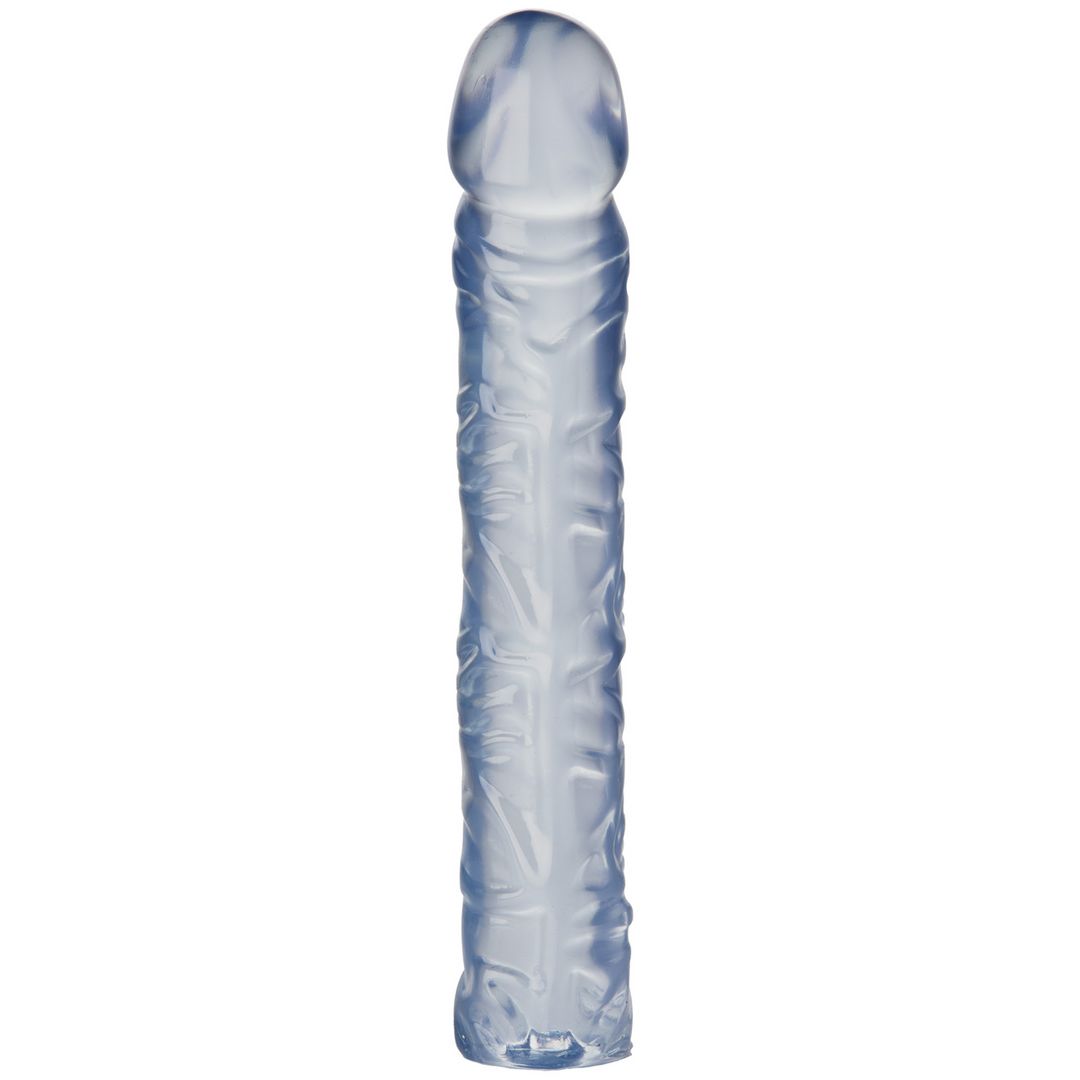 Doc Johnson Crystal Jellies Classic Dong - Dildo venato e flessibile - 25 cm