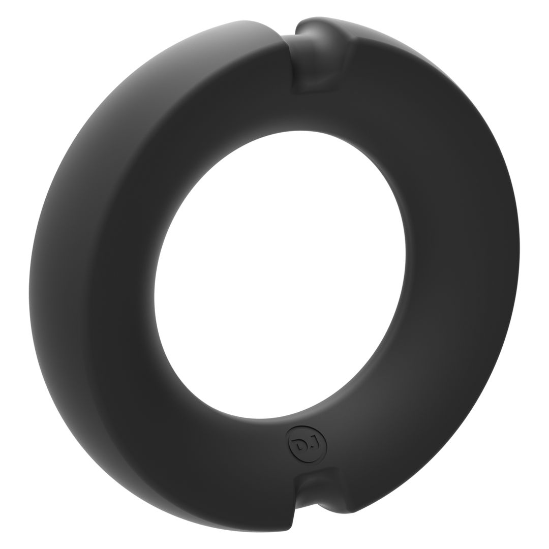 Doc Johnson The Paradox - Penisring i silikon/metall - 45 mm - Svart