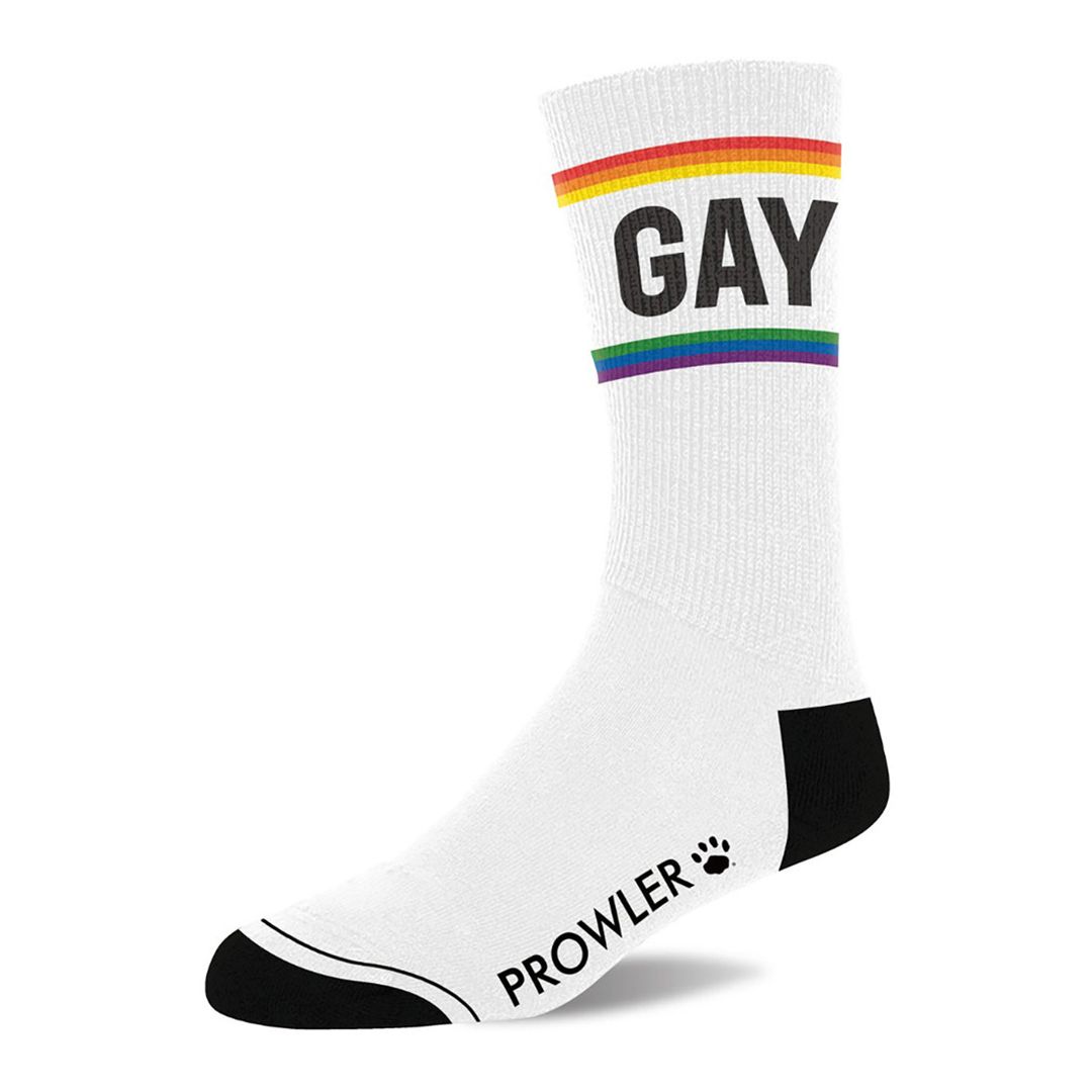 Prowler Skarpety Gay - Biało-tęczowe