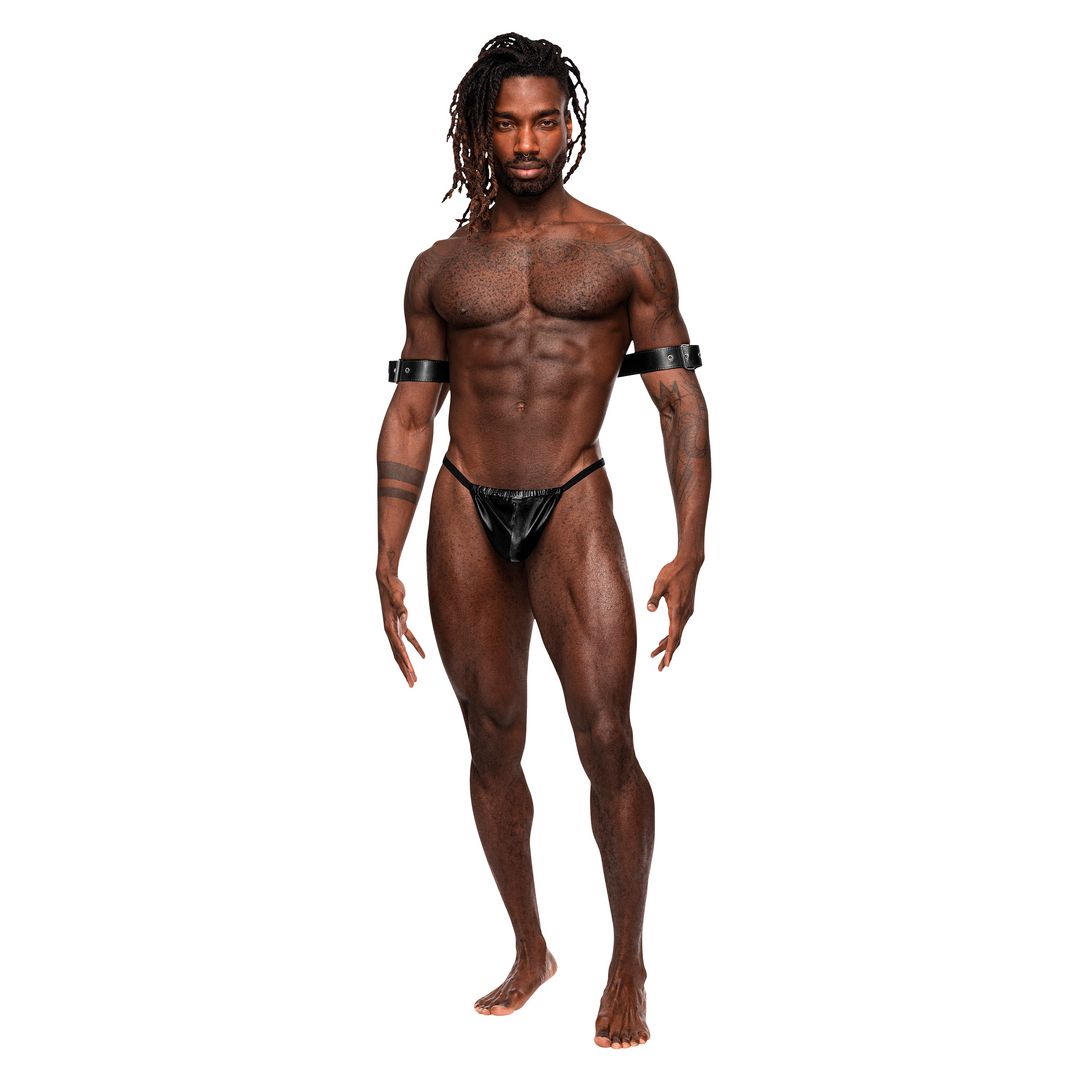 Male Power Pisces Arm Restraints - One Size - Black