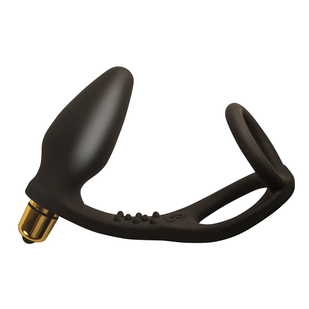 Rocks-Off Ro-Zen - Cockring and Butt Plug - 7ROZENBK