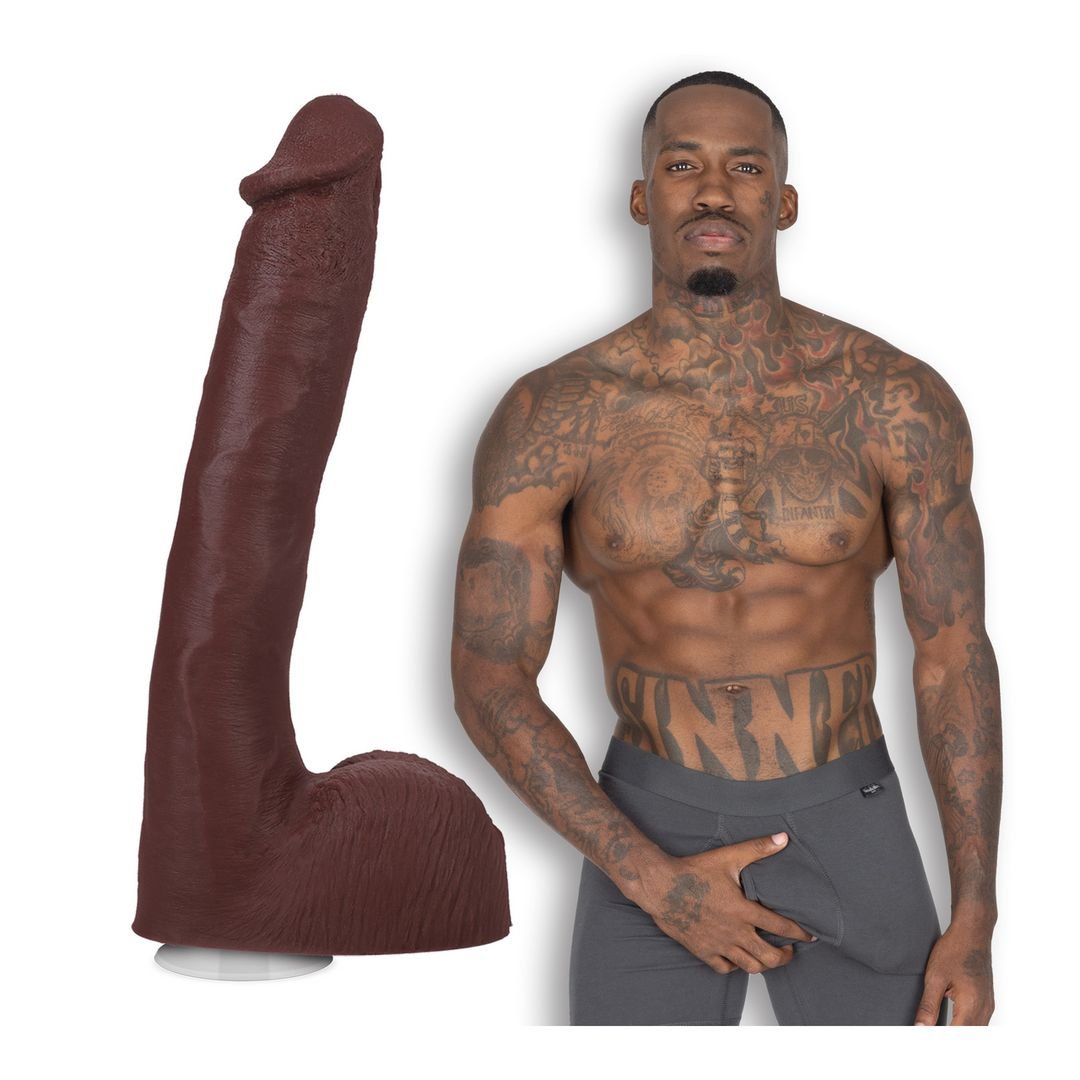 Doc Johnson Pressure - Dildo Realistico in ULTRASKYN - 25 cm - Cioccolato