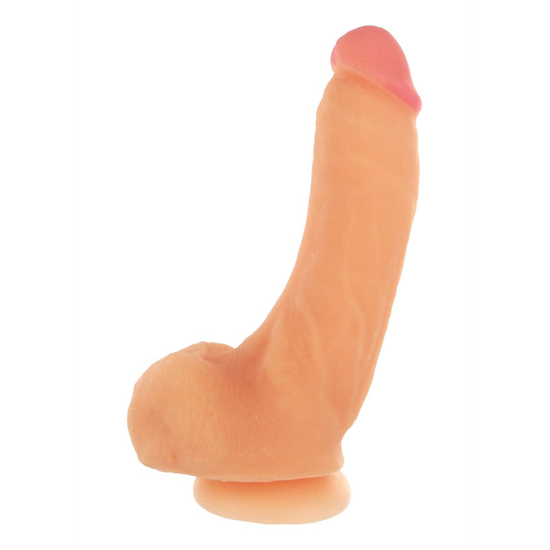 XR Brands Girthy George - Gode épais avec ventouse - 22,9 cm - Chair