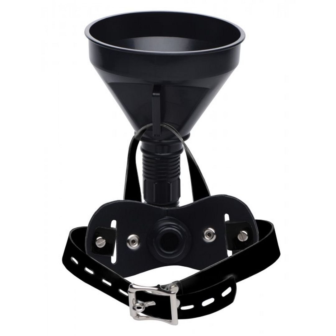XR Brands Latrine Extreme - Knebel z lejkiem