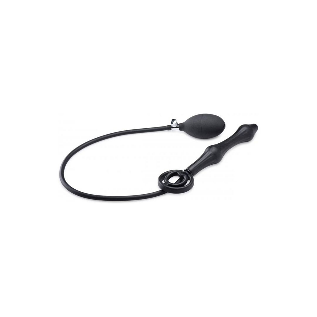 XR Brands Plug anal gonflable en silicone + cockring pénis et testicules