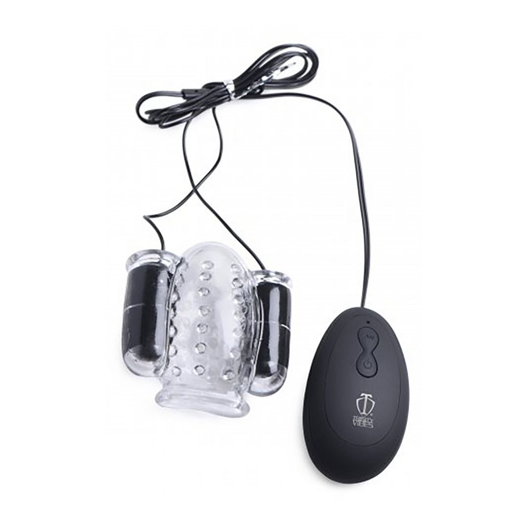 XR Brands Deluxe Stimulateur de gland à double vibration