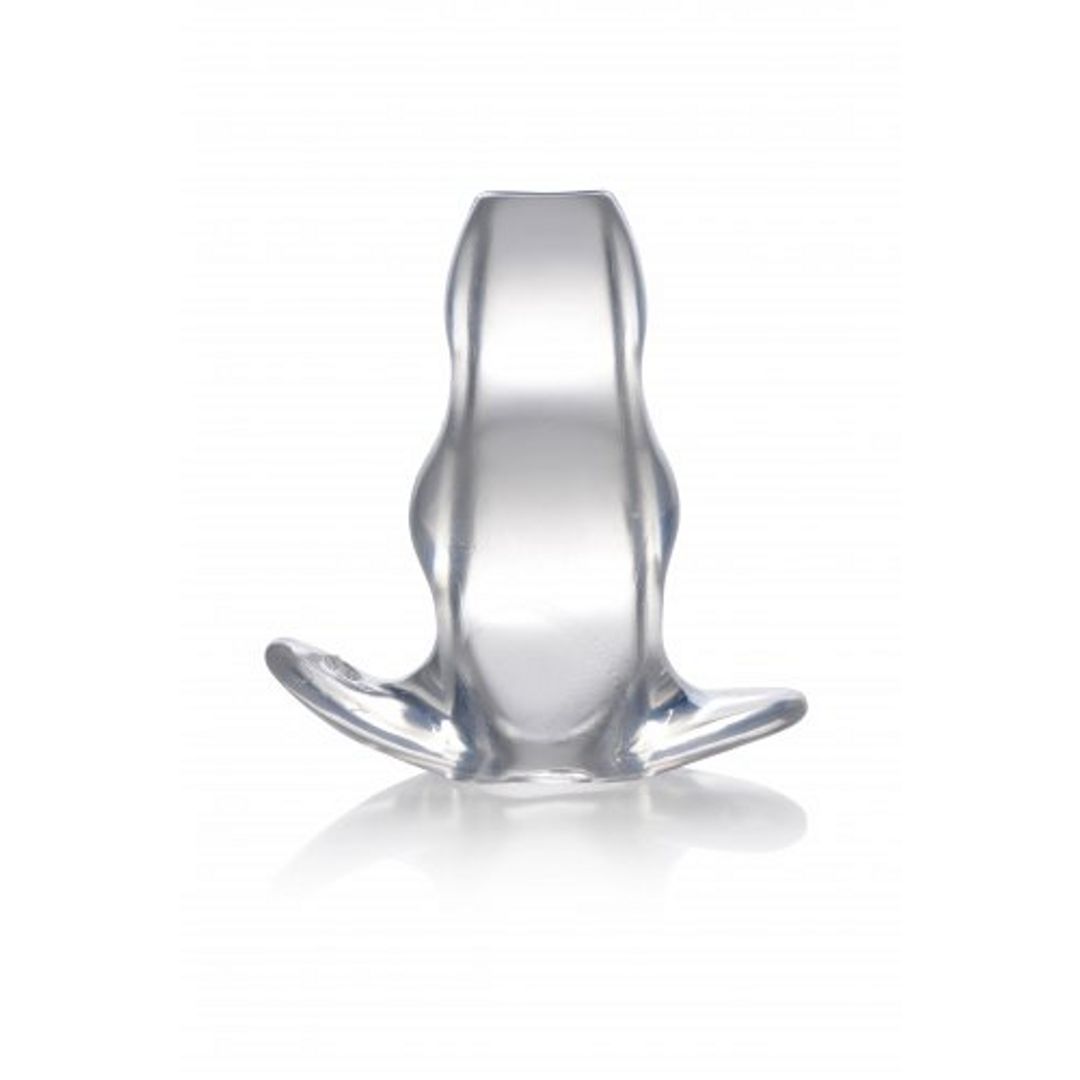 XR Brands Clear View - Hollow Anal Plug - Medium