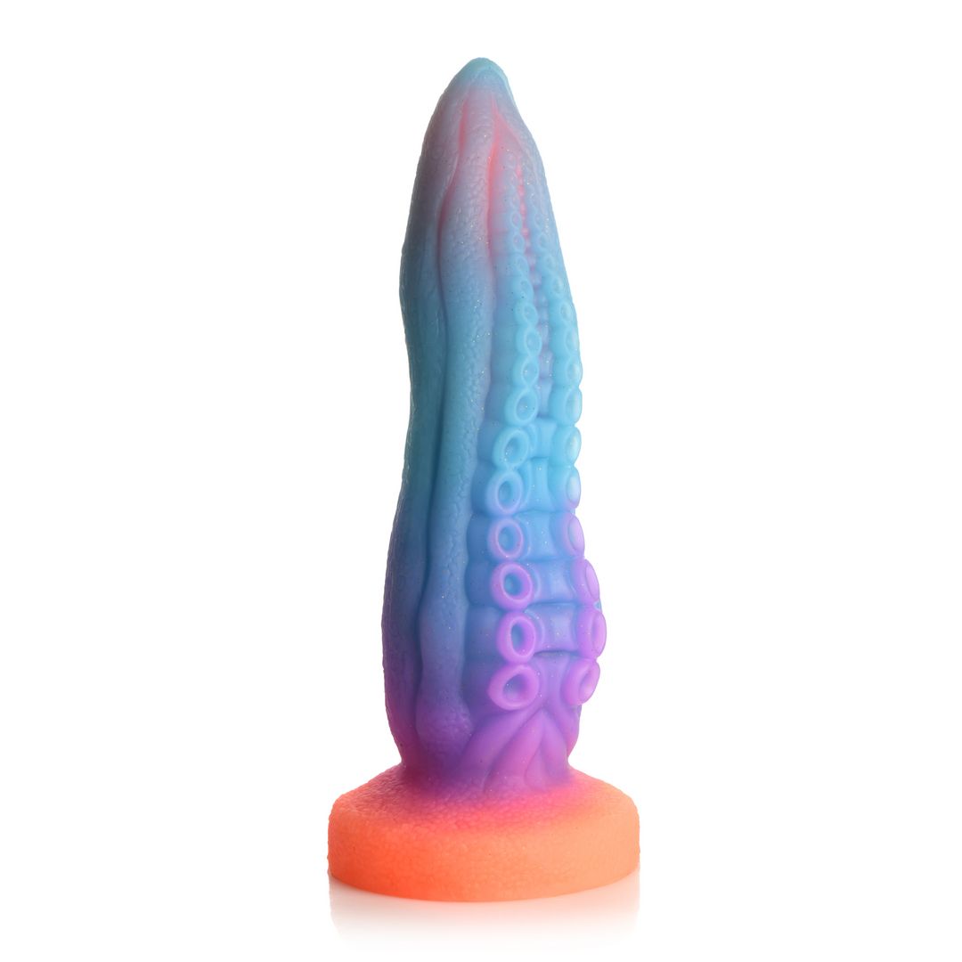 XR Brands Tenta-Cock - Świecące w ciemności silikonowe dildo