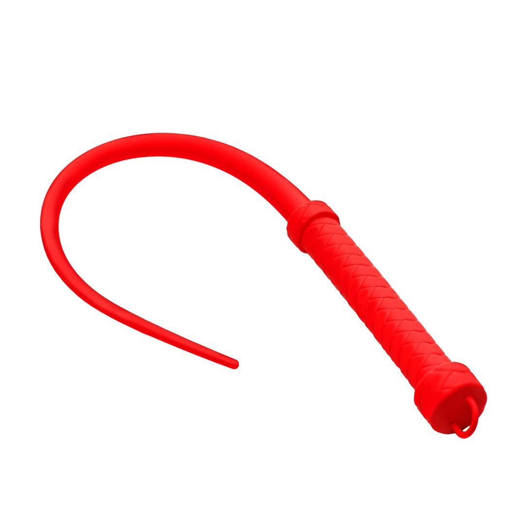 XR Brands Viper Tail - Silikonowy bat - Czerwony