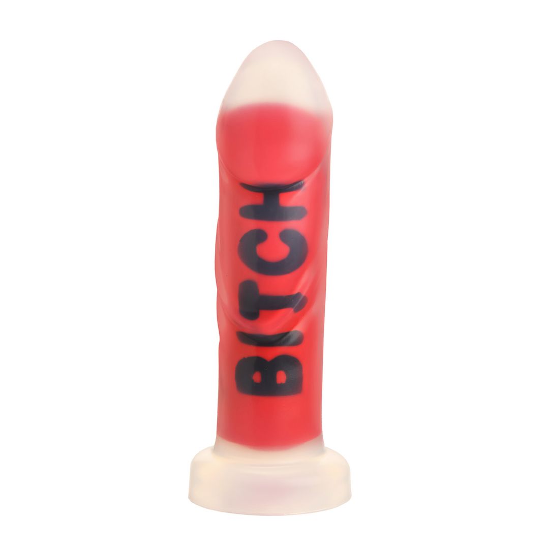 XR Brands BITCH - Silikonidildo - Punainen