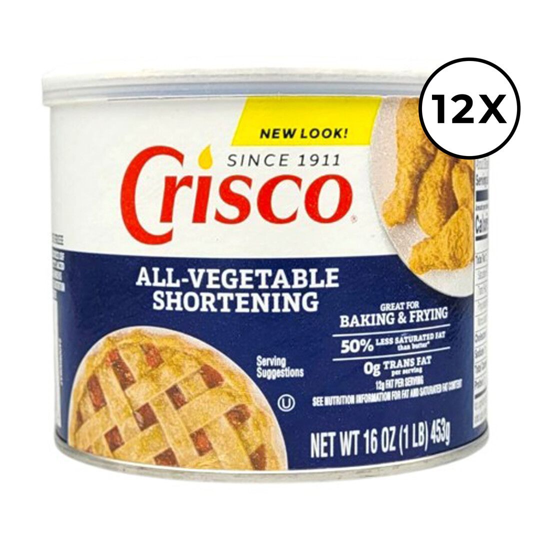 Crisco 12-pak rent plantefedt - 453 g