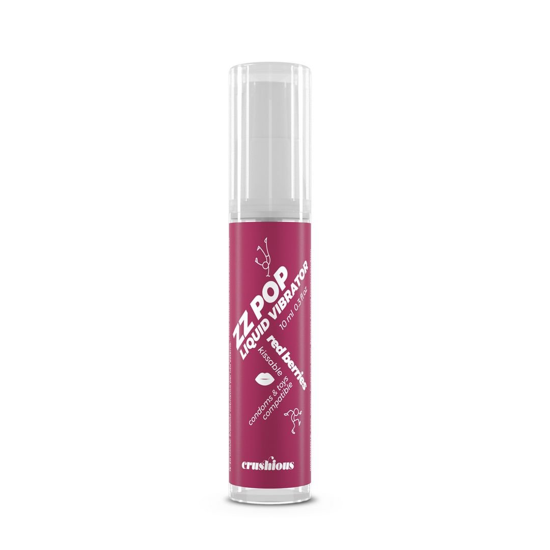 Crushious ZZ Pop - Kissable Liquid Vibrator - Red Berries - 10 ml