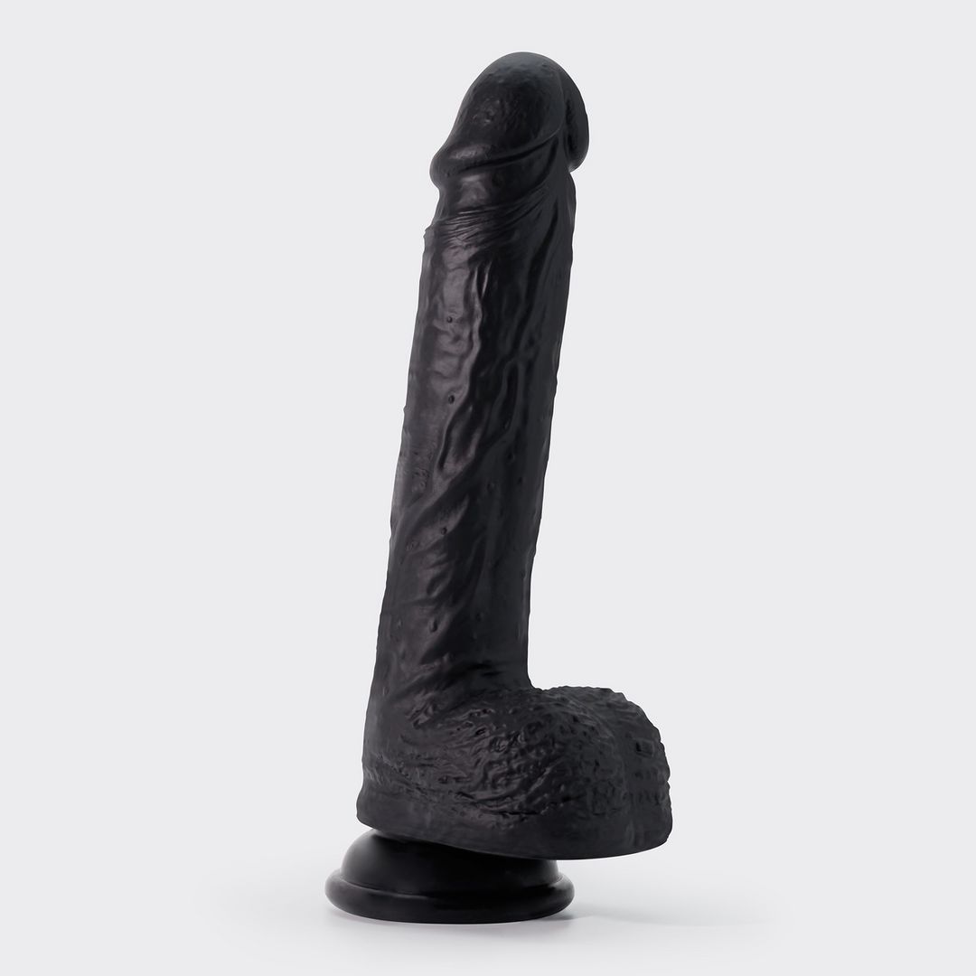 Crushious Inviktus - Dildo i flydende silikone - 22 cm - Sort