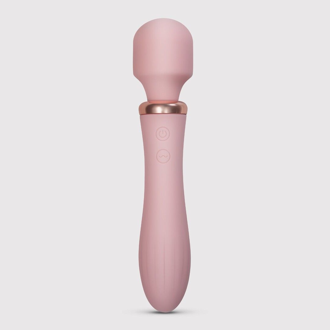 Crushious Jinx Dual Wand-vibrator med opvarmning - Rose Pink