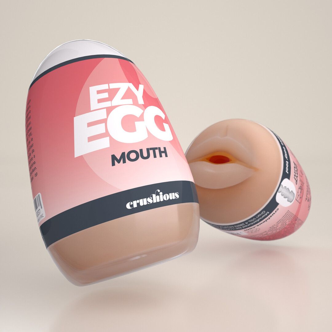 Crushious Ezy Egg - Masturbator Æg - Mund - Rød