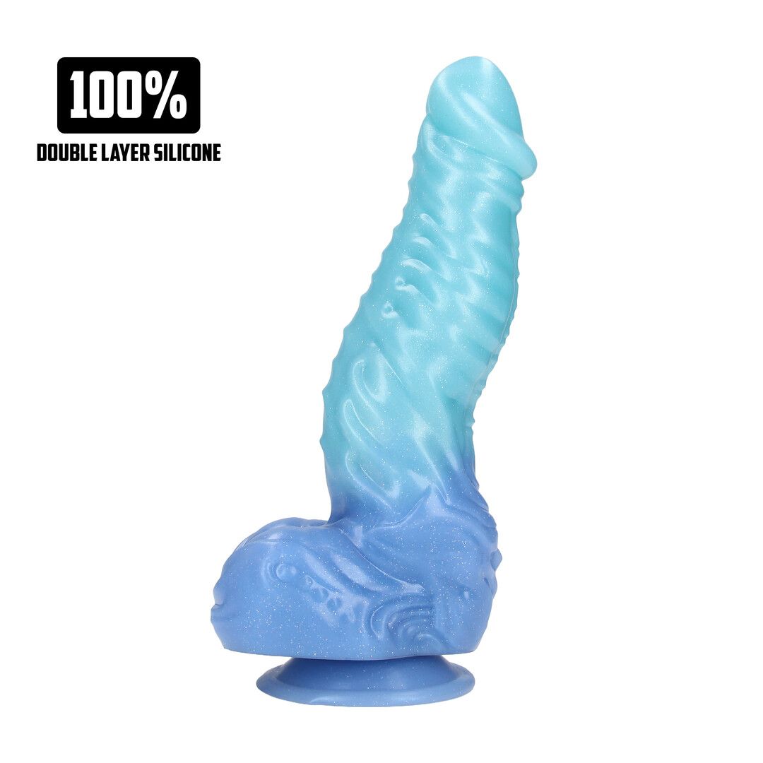 Fiction Cocks Deep Sea Hydra - Gode en silicone - Bleu