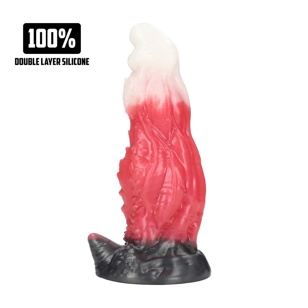 Fiction Cocks Space Night Fiend - Dildo em Silicone - Vermelho/Branco