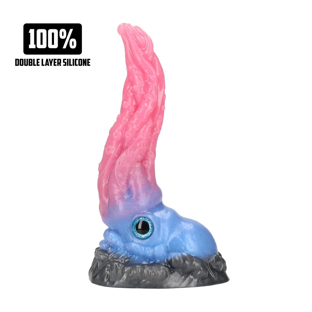 Fiction Cocks Kraken's Lick - Silikondildo - Blå/Rød