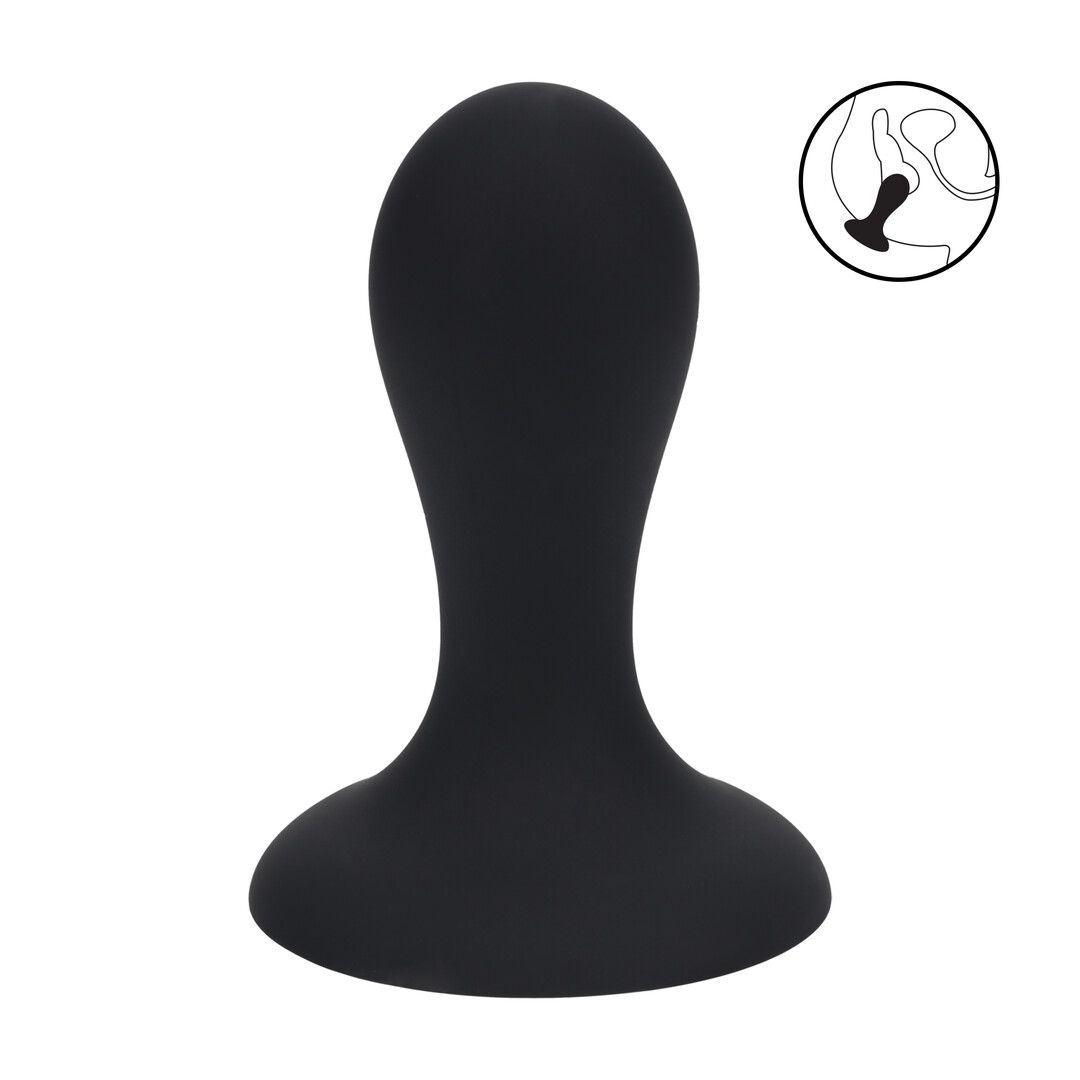 Levelz Single Rattle Plug Anale in Silicone Liquido - S - Nero