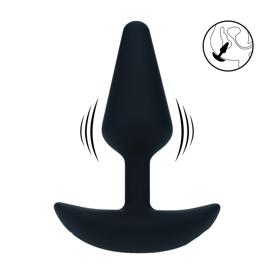 Levelz Classic Plug Anale Vibrante in Silicone - S - Nero