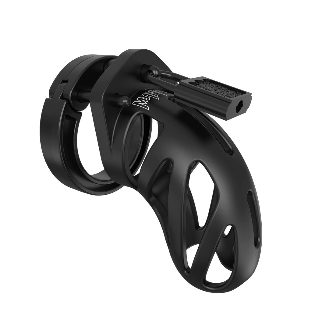 ManCage Model 24 - Gabbia di Castità - 9 cm - Nero