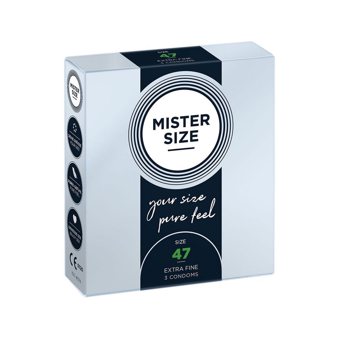 Mister Size Pure Feel - Condoms 47 mm - 3 Pack