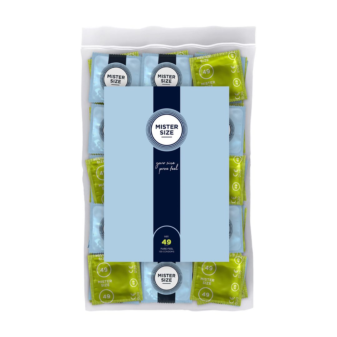 Mister Size Pure Feel - Kondomer 49 mm - 100-pack