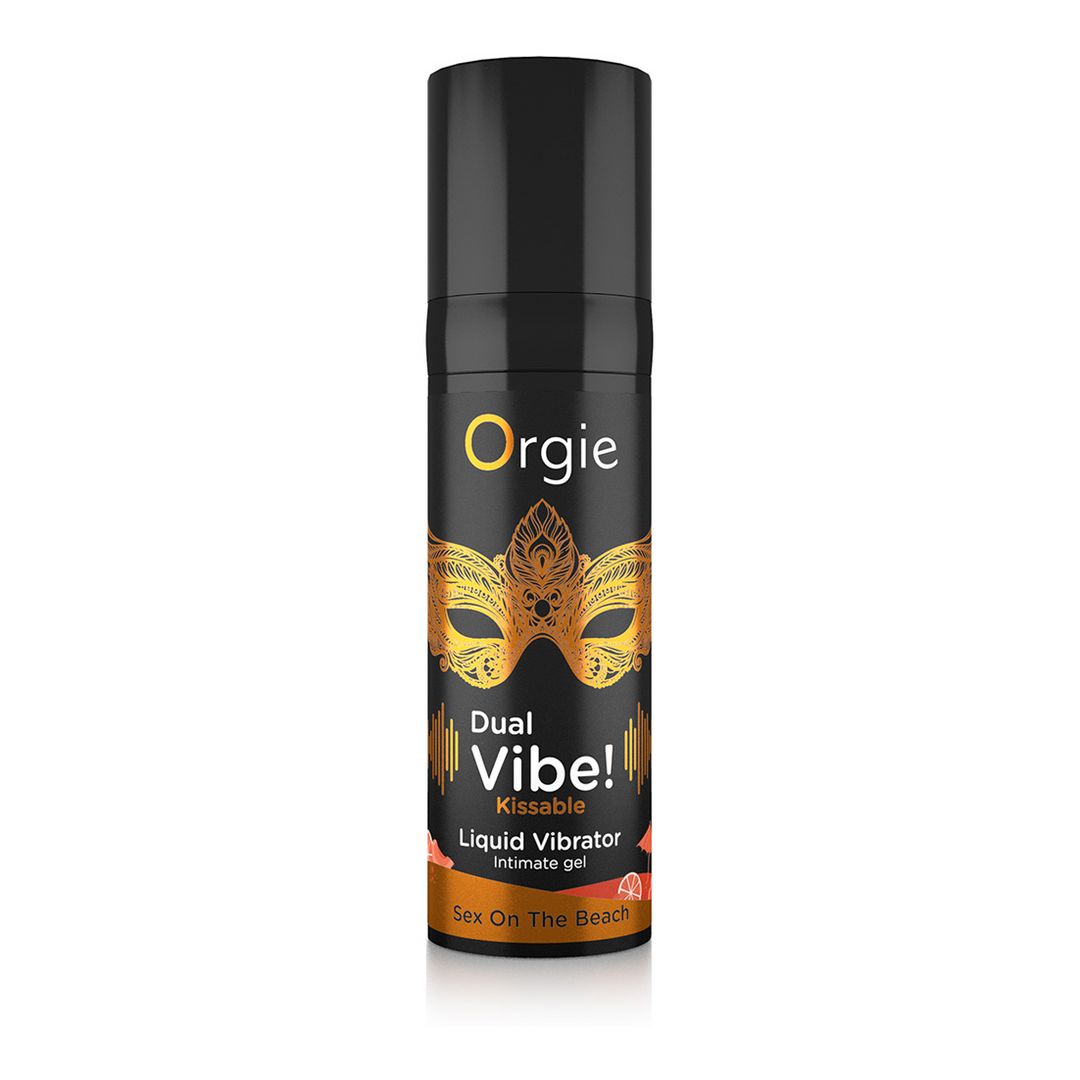Orgie Dual Vibe! Kyssevenlig flydende vibrator - Sex On The Beach - 15 ml
