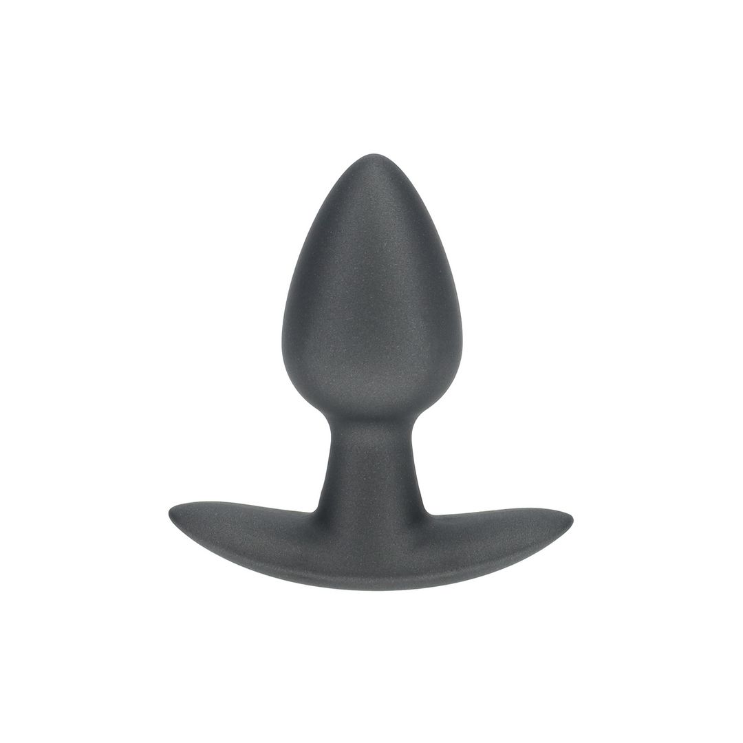 Ouch! Smooth analplugg i silikon - Small - 6,5 cm - Gunmetal