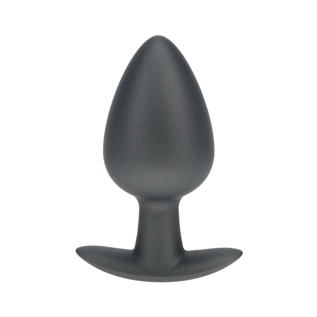 Ouch! Smooth Silicone Anal Plug - Large - 8,9 cm - Gunmetal