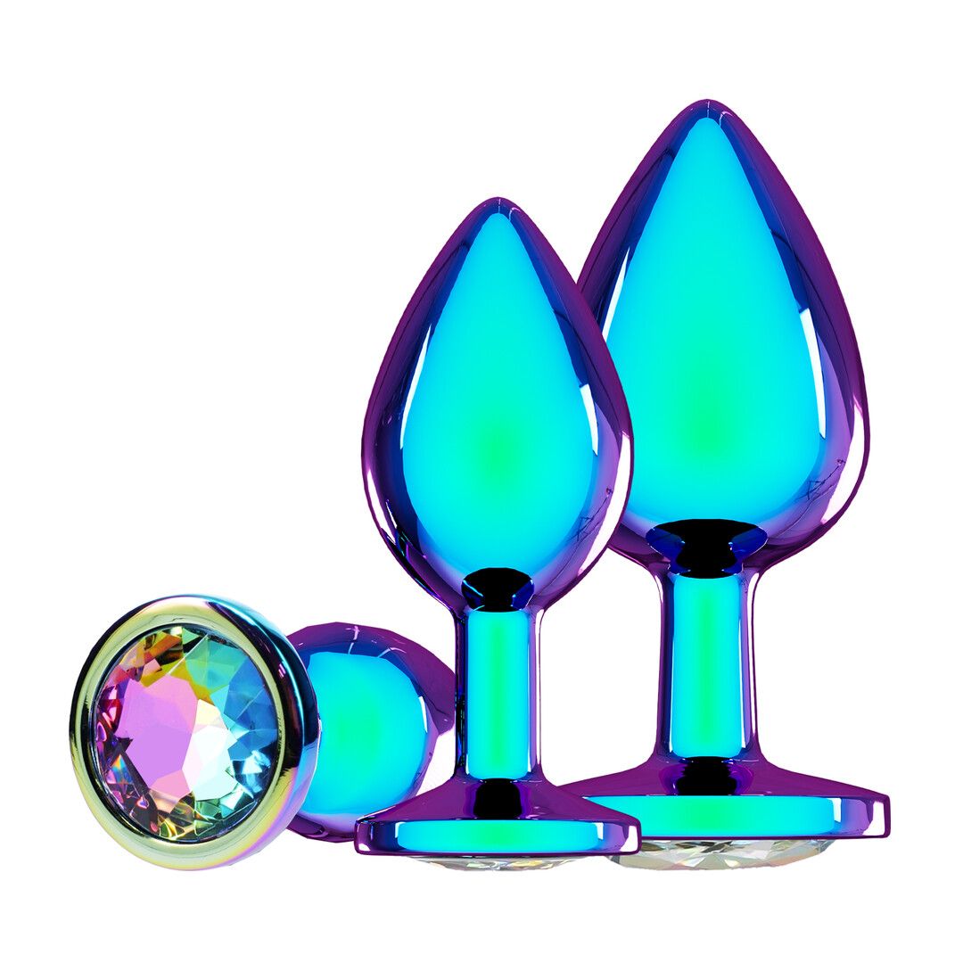 Ouch! Venice Collection - Set di Plug Anali in Metallo - Iridescente