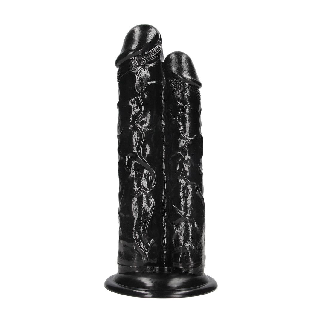 Ouch! Double Titan - Gode double réaliste - 824 g / 24,5 cm - Noir