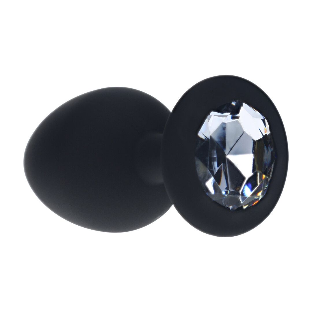 Ouch! Utbytbar Diamond Analplug - Large - Svart