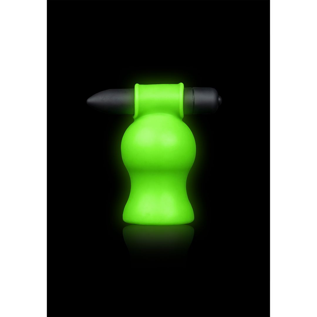 Ouch! Vibrating Head Masturbator - Glow in the Dark