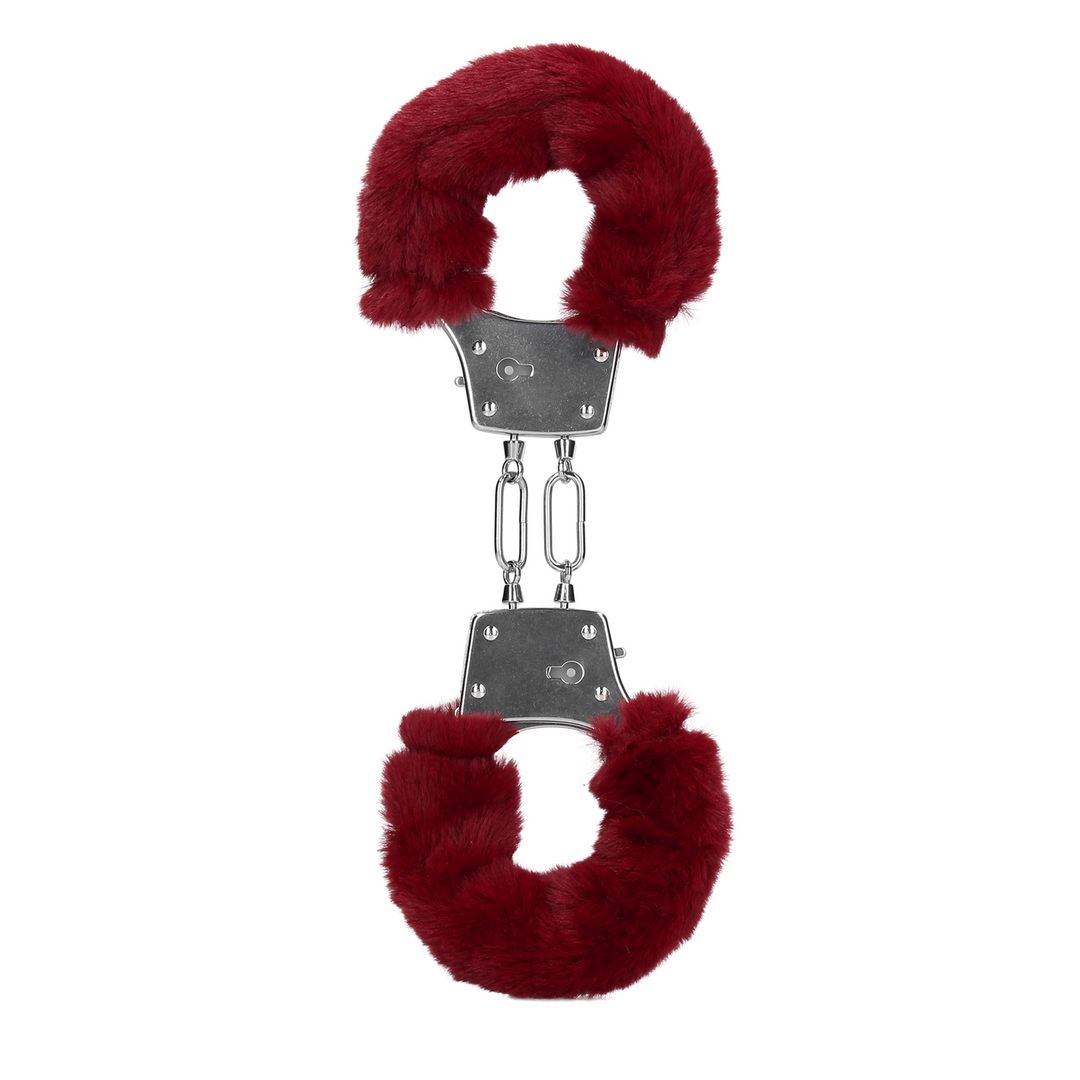 Ouch! Algemas de Metal com Pelo - Vermelho