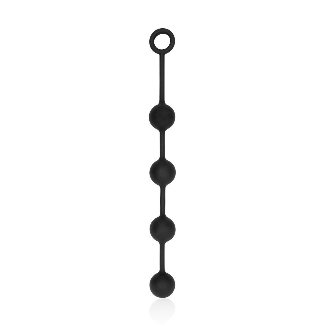 Ouch! Silicone Anal Balls - Medium - Black