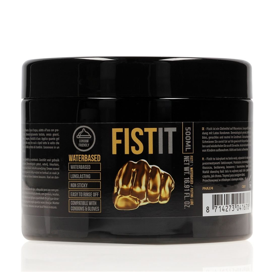 Fist It Vattenbaserat glidmedel - 500 ml - Svart