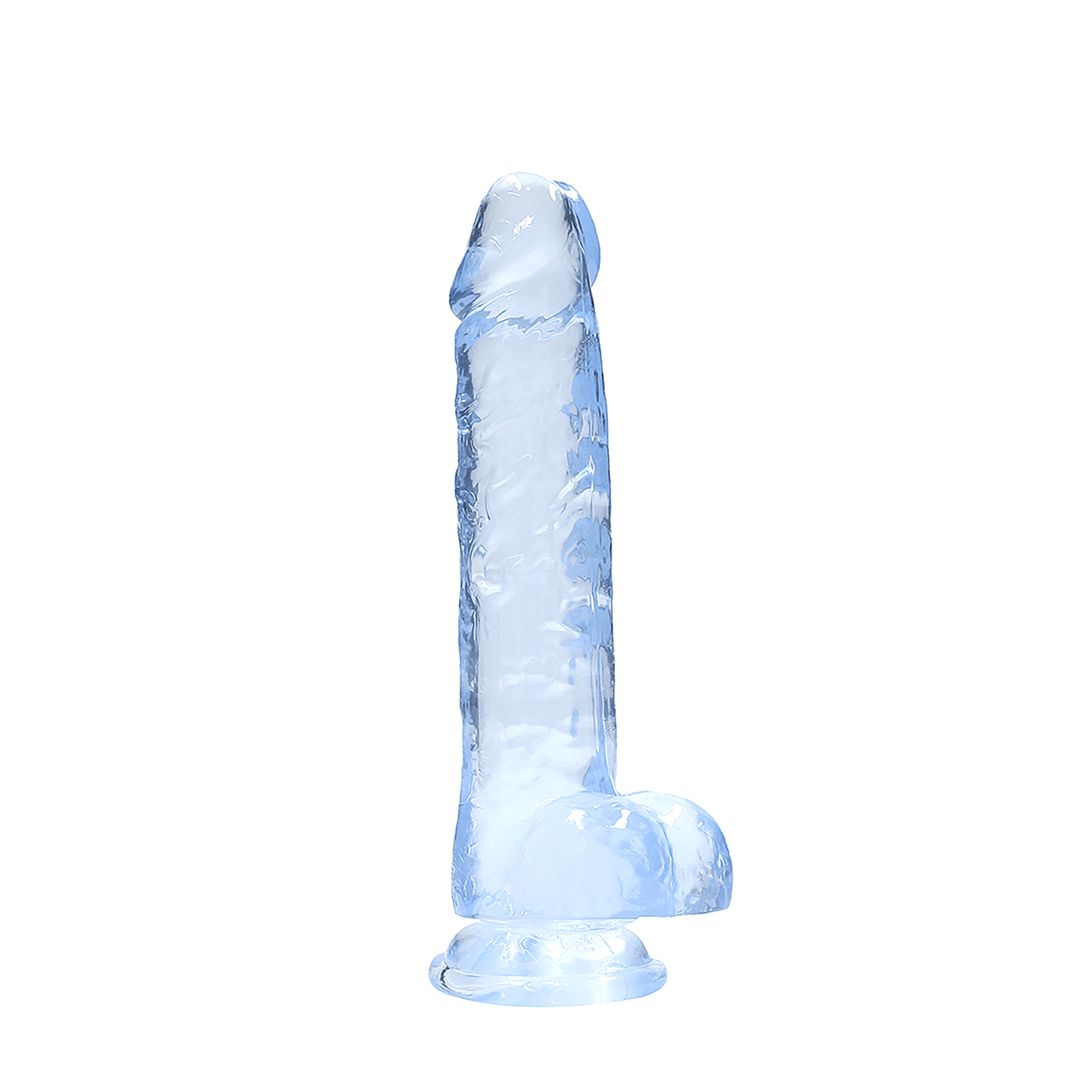 RealRock Gode réaliste avec testicules - 21 cm - Bleu