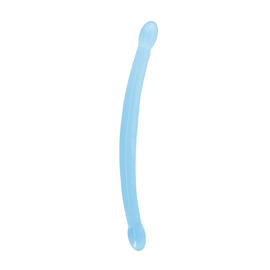 RealRock Dildo Duplo Não Realista - 42 cm - Azul