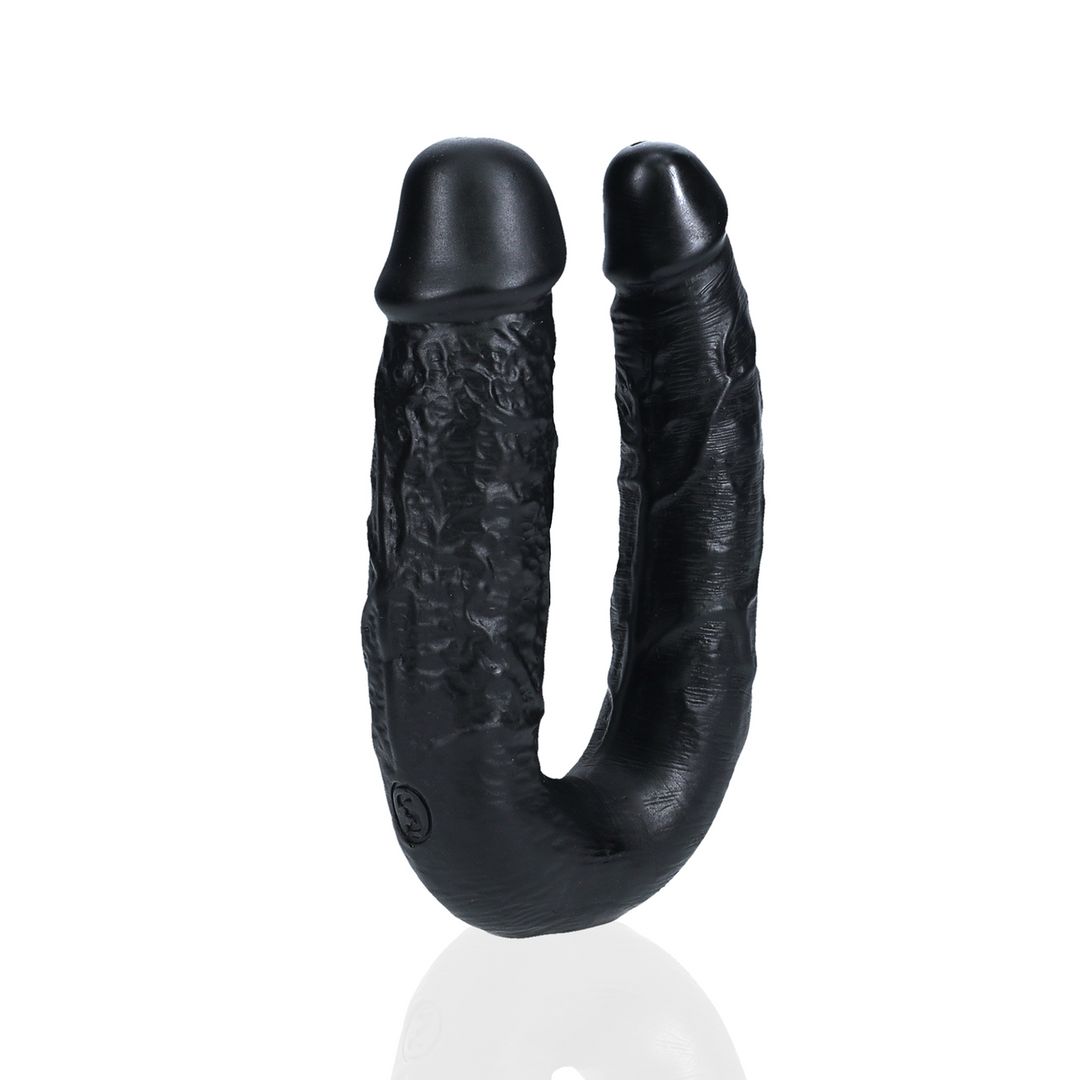 RealRock Gode Double Forme U - 12,7 cm - Noir