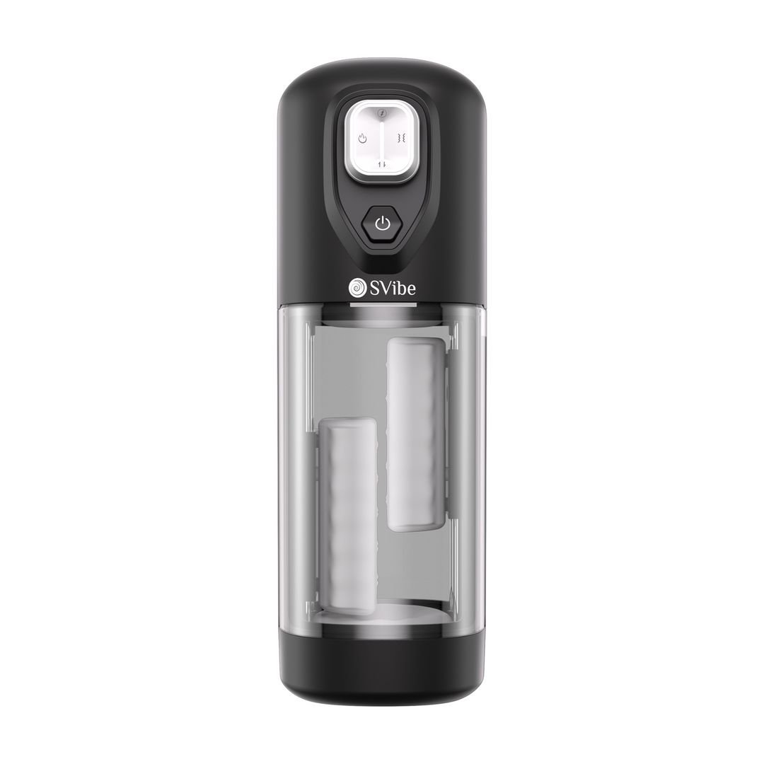 Snail Vibe Ikon VOLT - Masturbador Vibratório com Fricção e Aquecimento - Transparente