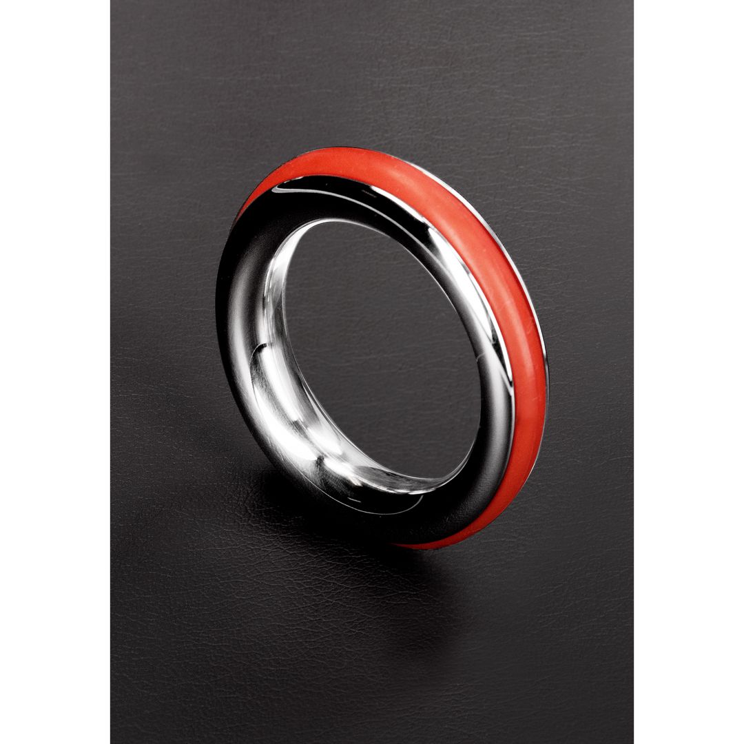 Steel Cazzo Tensions - Cock Ring with Silicone Inlays - 50 mm