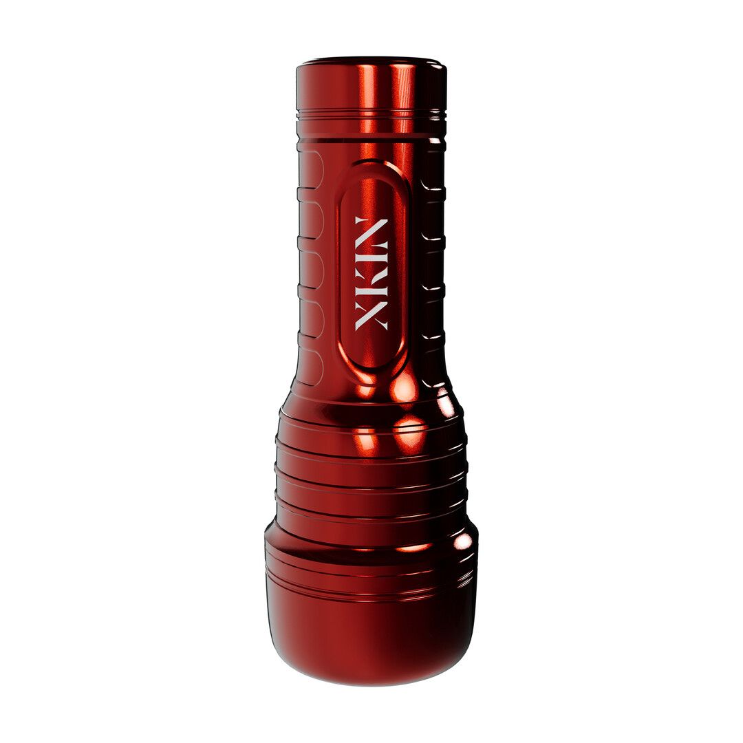 XKIN Metallix - Roman Blaze - Vibrerende torch-masturbator - Anus - 590 g - Rød/Hudfarvet