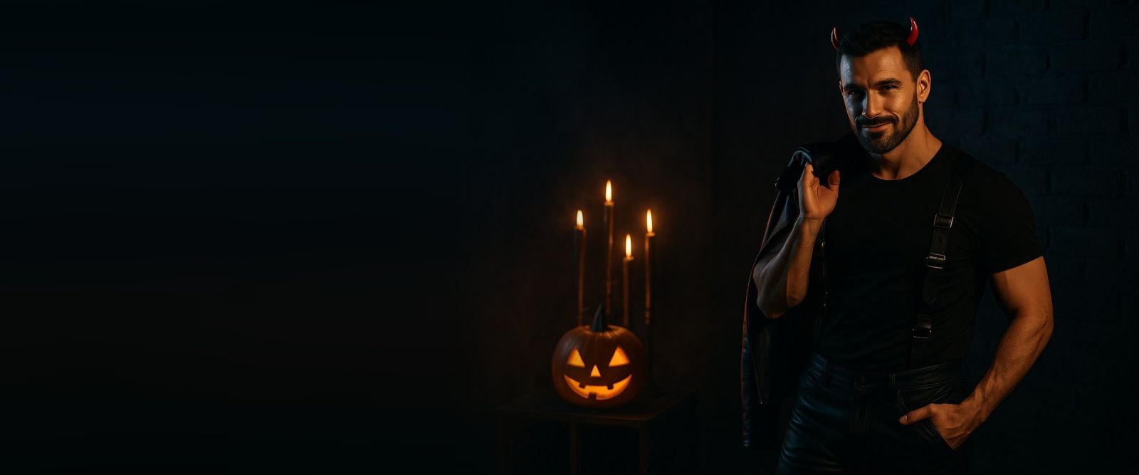 Halloween in leather and rubber
