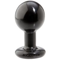Doc Johnson The Classic - Round Butt Plug - Medium - Black