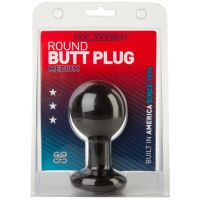 Doc Johnson The Classic - Round Butt Plug - Medium - Black, picture 2
