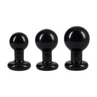Doc Johnson The Classic - Rund Buttplug - Sæt med 3 - Sort