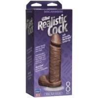 Doc Johnson Realistyczny penis z jądrami - Odpinana przyssawka Vac-U-Lock - 20 cm - Karmelowy, zdjęcie 2